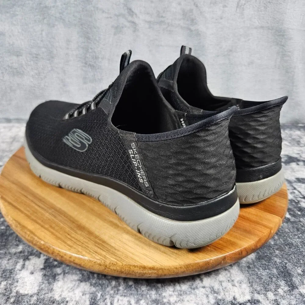 Skechers Summits Hands Free Slip Ins Men’s Size 8.5 Wide Black Sneakers 232457W